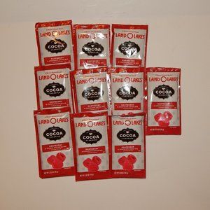 10 Land O Lakes 1.25oz Raspberry & Chocolate Cocoa Mix